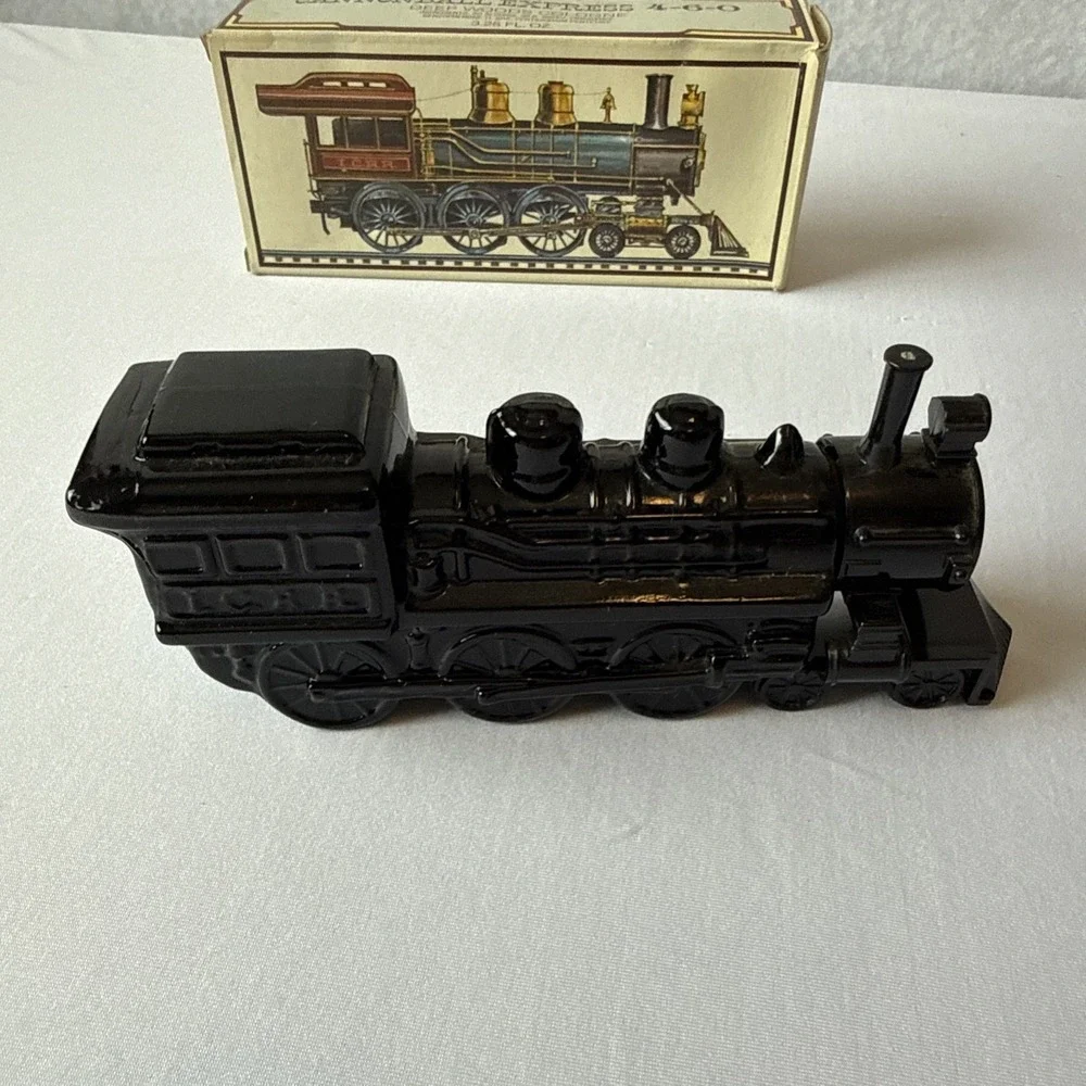 Vtg 1970s Avon Cannonball Express 4-6-0 Train Locomotive Decanter FULL W/Box